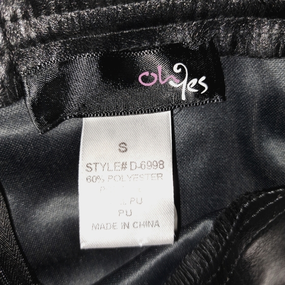 Faux Leather Lace Up Skirt - Picture 5 of 9